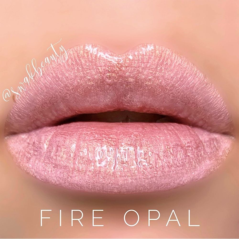 Lipsense Fire Opal NEW Pearlescent Golden Shimmer Milky Pink Liquid Lipstick